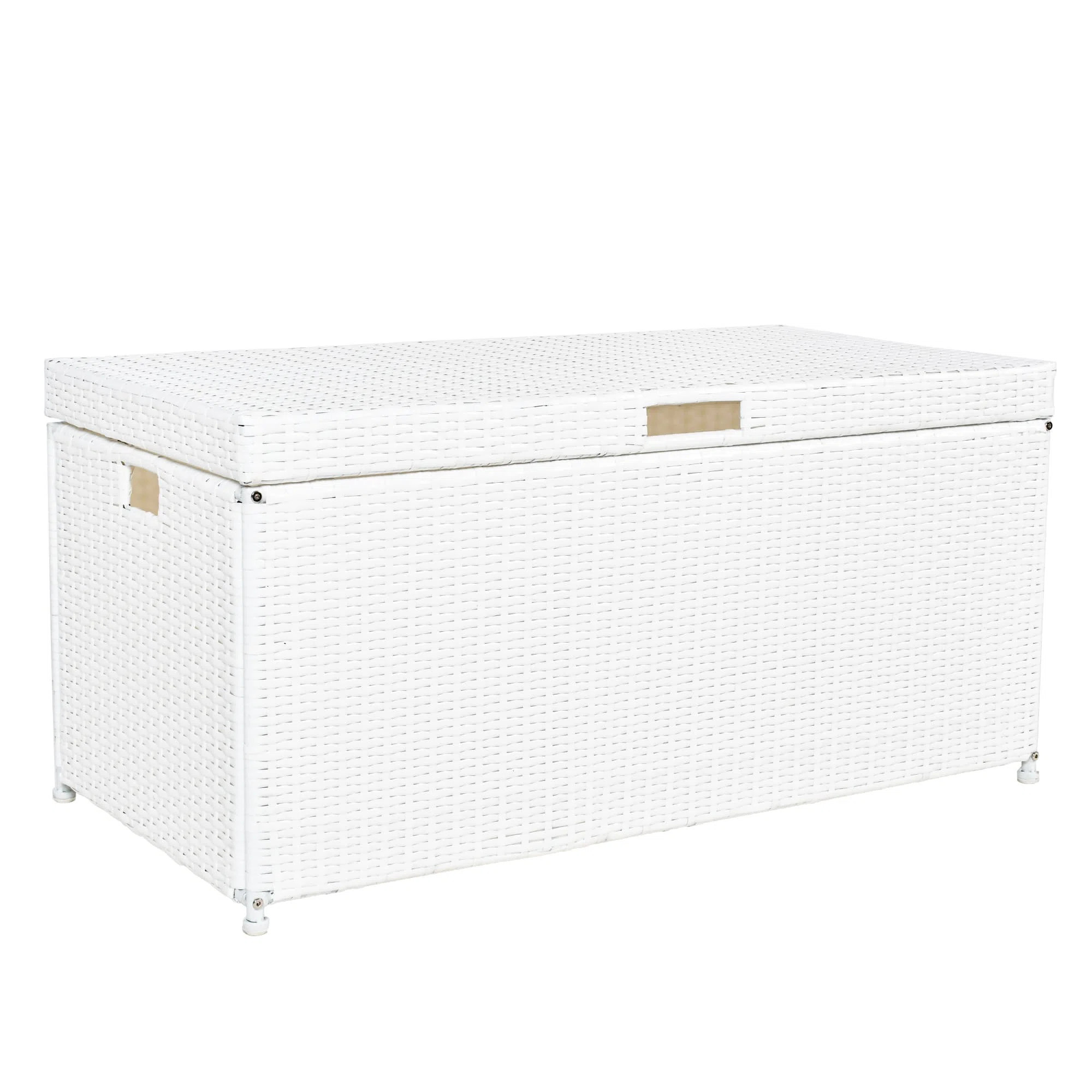 Jeco Inc. 40'' W 70 Gallons Water Resistant Wicker Deck Box | Wayfair North America