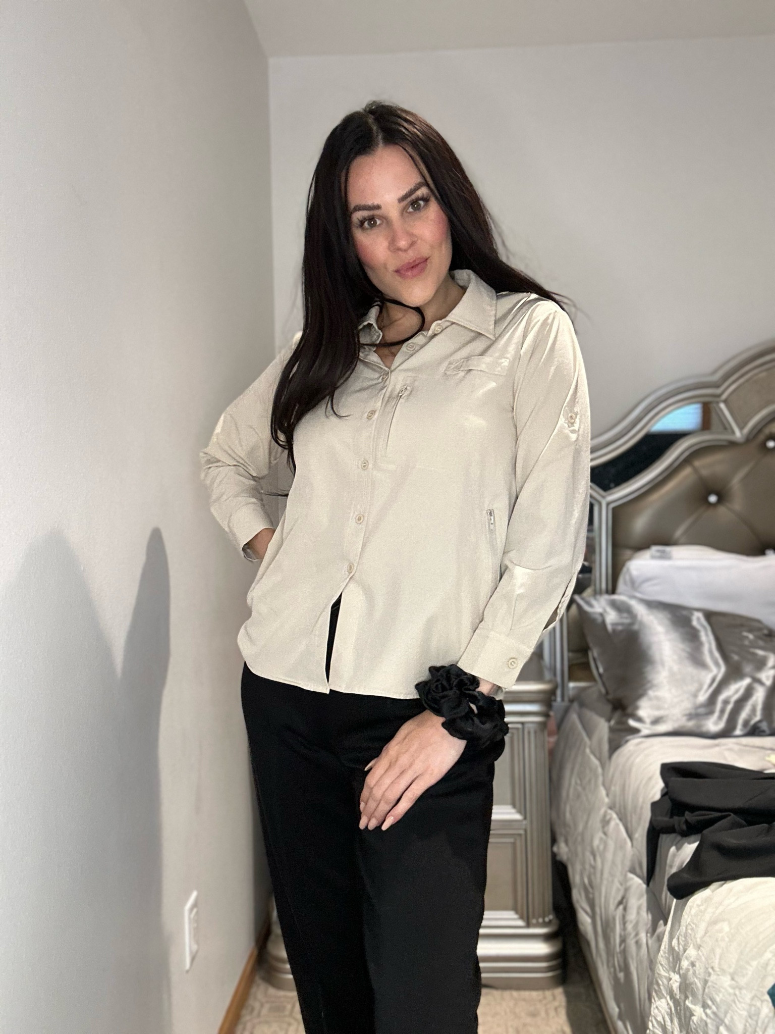 Pinspark womens Sun Protection Fishing Shirt

【Material】Women's long sleeve sun shirts using UPF 50+ fabric for protection against the sun, reduces your exposure to harmful UVA/UVB radiation.slightly water repellent and quick-drying fabric，help you avoid outdoor dew moisture away to keep you cool and dry.
【Fishing Shirts Design】This fishing shirt is ultra light and quick dry comfortable enough for maximum activity, with a modern classic casual fit, this long sleeve fishing blouses features 1 zipped breast pocket , 2 side zip pockets with closure and 18sunglasses hanger loop for convenient storing.
【Hiking Blouse Design】women's lightweight safari hiking shirts features a mesh-lined vented back for breathability and comfort. Roll-up sleeves to convert long sleeves to short sleeves for hot days.
【Occasion】Outdoor quick dry blouse suitable for casual and outdoor recreation wear, such as hiking, hunting, travelling, camping, fishing, mountaineering, biking, cycling.

#LTKtravel #LTKsalealert #LTKfindsunder100