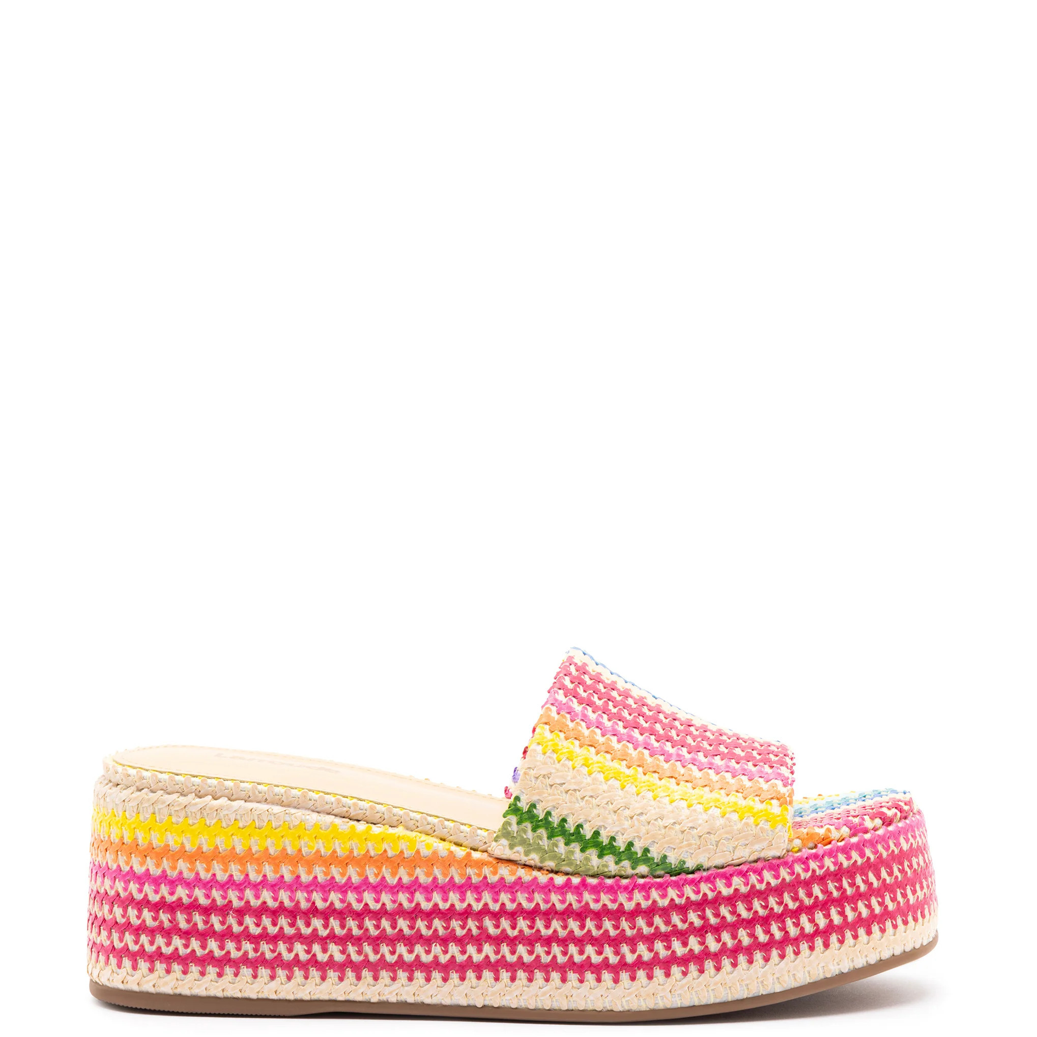 Alex In Rainbow Raffia | Larroude