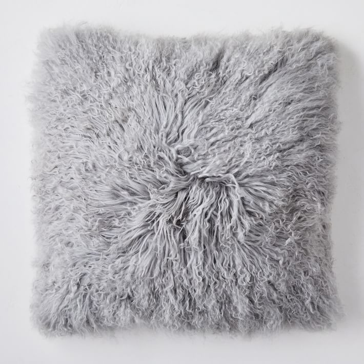 Mongolian Lamb Pillow Cover | West Elm (US)