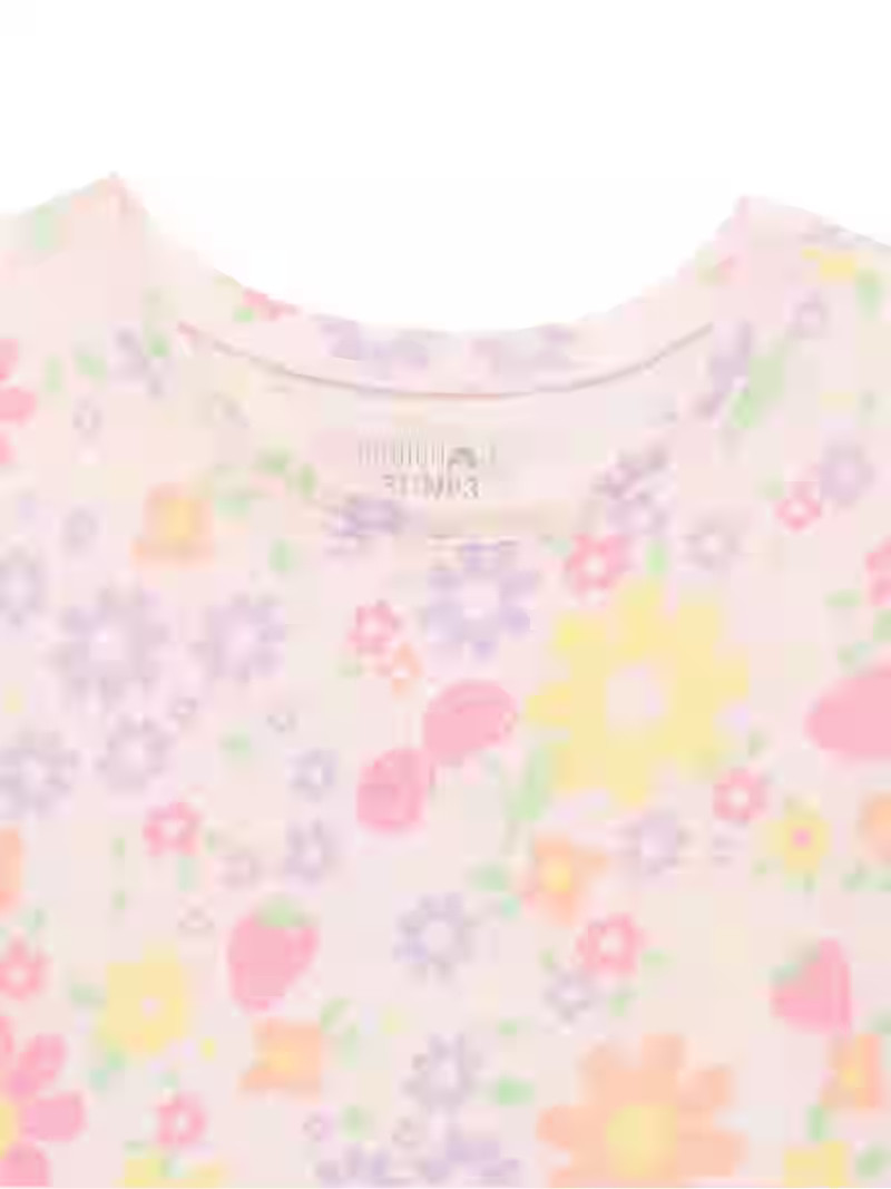 Garanimals Toddler Girl Short Sleeve Print T-Shirt, Sizes 18M-5T - Walmart.com | Walmart (US)