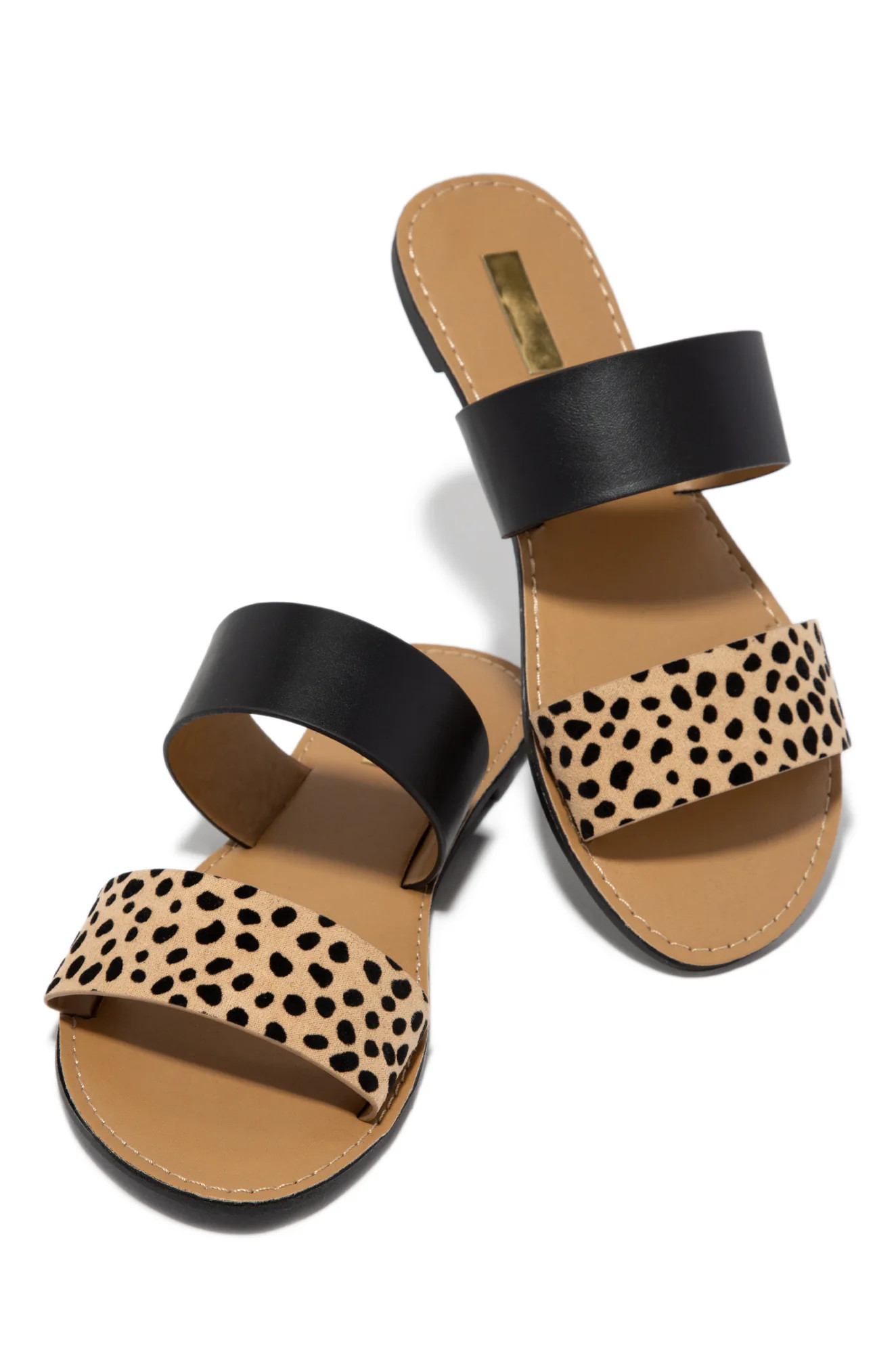 Spring Breaker Flat Slip On Sandals - Leopard 10 / Leopard | MISS LOLA
