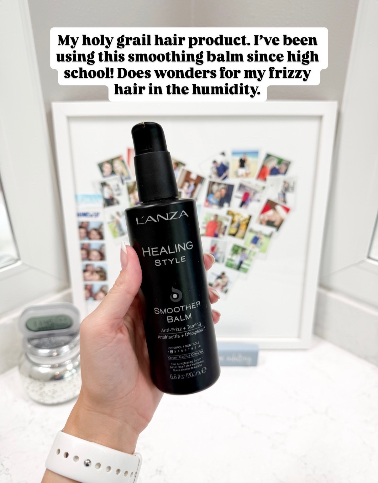 My go to smoothing balm for humid weather . We have had some record high temps in our area with some high humidity - Lanza has been in my line up for so many years. 

//
Smoothing balm
Hair products 
Frizz control 
Humidity resistant hair products 

#LTKBeauty #LTKdayinmylife #LTKmorningroutine