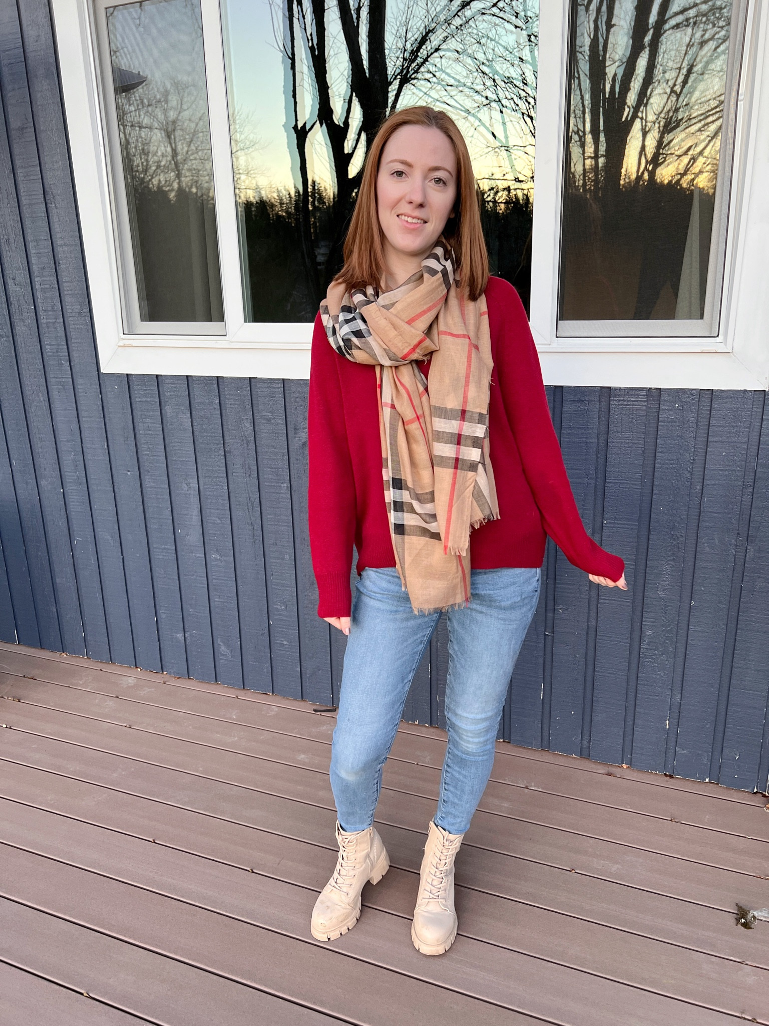 Bright and bold in Burberry 🧣 

#LTKSeasonal #LTKstyletip #LTKbeauty