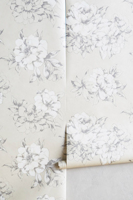 Sketched Posy Wallpaper | Anthropologie (US)