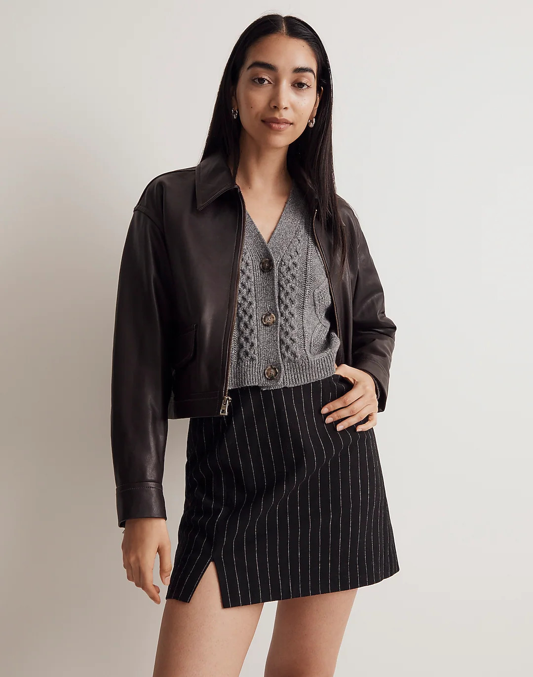 Wool-Blend Mini Skirt | Madewell