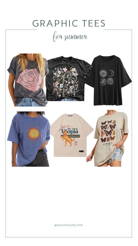 Graphic tees for summer, all from Amazon.




Graphic tees, tshirts, over sized tshirts

#LTKStyleTip #LTKFindsUnder50