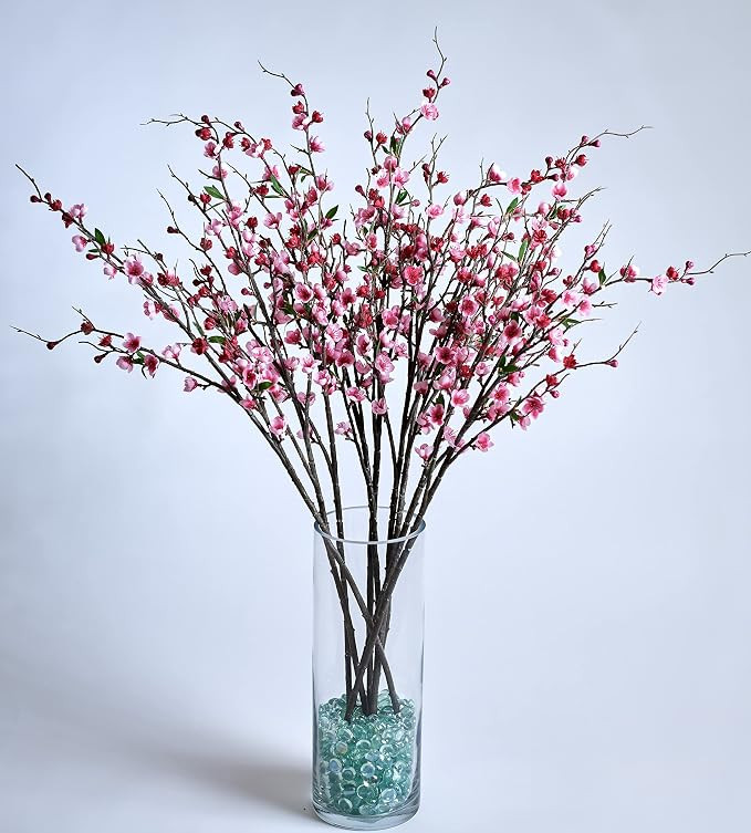 ITH Island2Hill Artificial 36inch 4-Piece (Photo is 8 Pcs) Cherry Blossom Flowers – Tall Faux R... | Amazon (US)