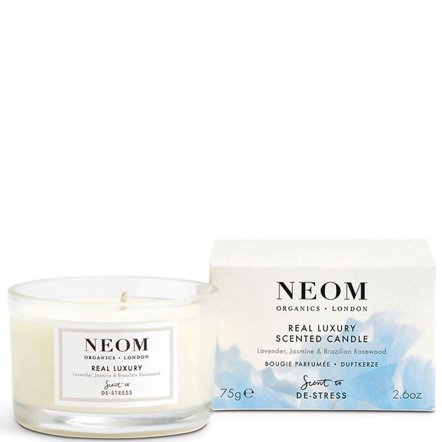 NEOM Real Luxury De-Stress Travel Scented Candle | Look Fantastic (ROW)