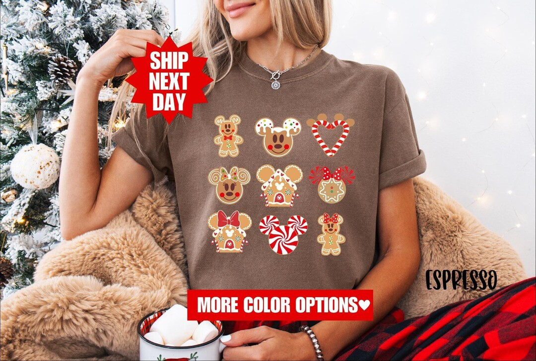 Comfort Colors® Disney Christmas Shirt, Disney Christmas Family Matching Shirt, Disney Very Merr... | Etsy (US)