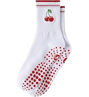 Yawlsow Pilates Grip Socks for Women Yoga Grippy Socks Cute Barre Non Skid Athletic Crew Sticky S... | Amazon (US)