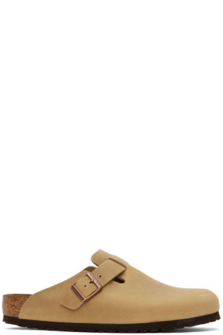 Beige Boston Clogs | SSENSE