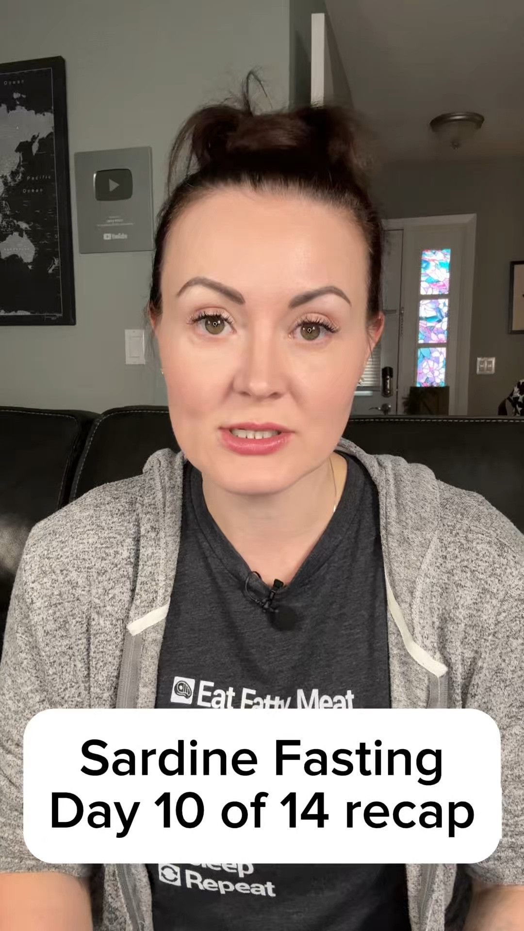 Day 10 of 14 sardine fasting recap. Finally down 2.4 lbs to 150.2. I think my scales batteries were dying. I ate 6 cans of sardines, I was hungry. I felt pretty crappy in the morning, took a nap. But by the afternoon I was feeling better so I hit the steam room and hot tub. No exercise. This will be my longest sardine fast yet as I’ve done several 3 & 4 day, one 7 day, and one 10 day sardine fast. If you’d like more info on sardine fast, head to my YouTube channel (link in bio) and check out my sardine fasting playlist 🐟

Be sure to subscribe to my YouTube channel for the full results video, including updated bloodwork, and DEXA scan. 😍#carnivore #carnivorediet #carnivorelifestyle #carnivorewoman #animalbased #meat #lchf #sardines #sardinefasting 