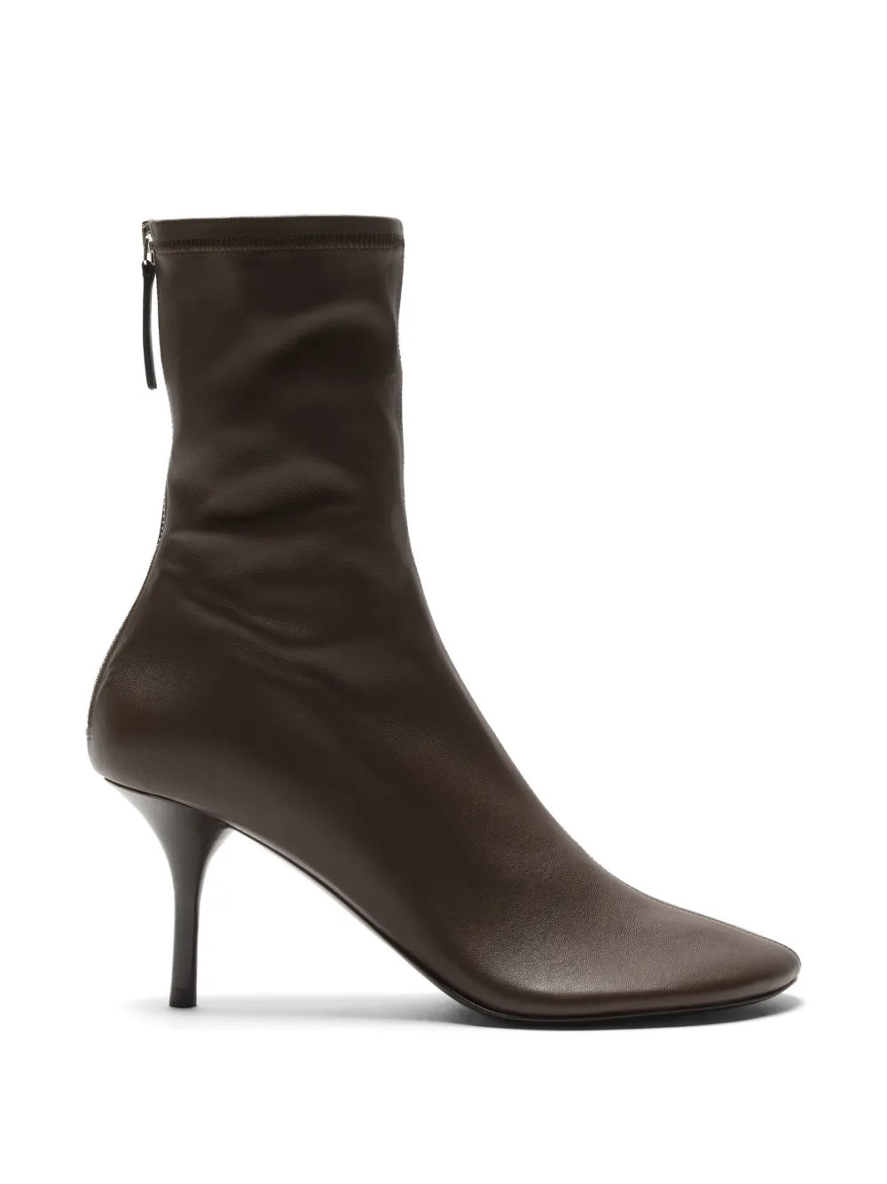 round-toe leather ankle boots | Farfetch Global