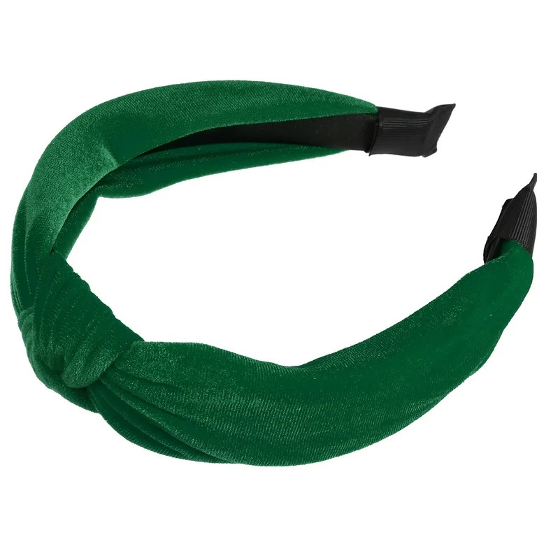 Vocoste Velvet Knotted Headbands Hairband for Women Dark Green 1.2 Inch Wide 1 Pcs | Walmart (US)