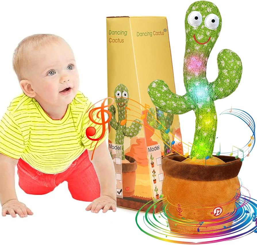 Emoin Talking Cactus Toy, Interactive Toys Dancing Cactus Toy Mimicking Repeating What You Say, T... | Amazon (US)