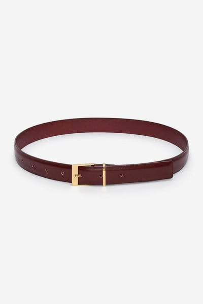 Leather Belt – Dark Red – Women – ARKET GB | Arket UK