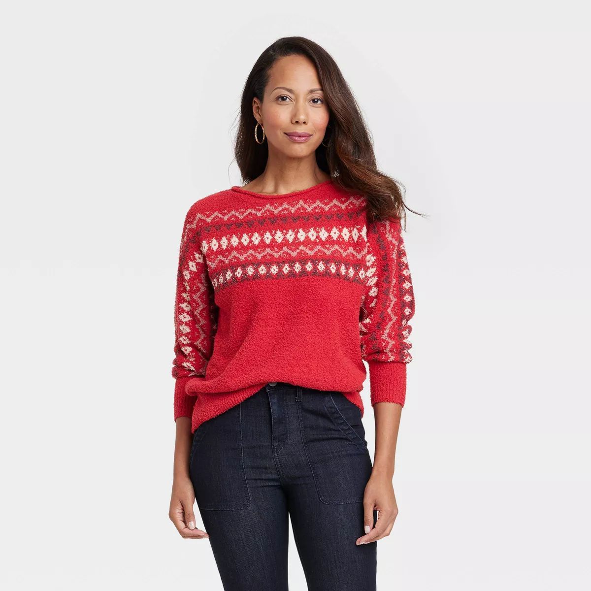 Women's Fair Isle Sweater - Knox Rose™ | Target