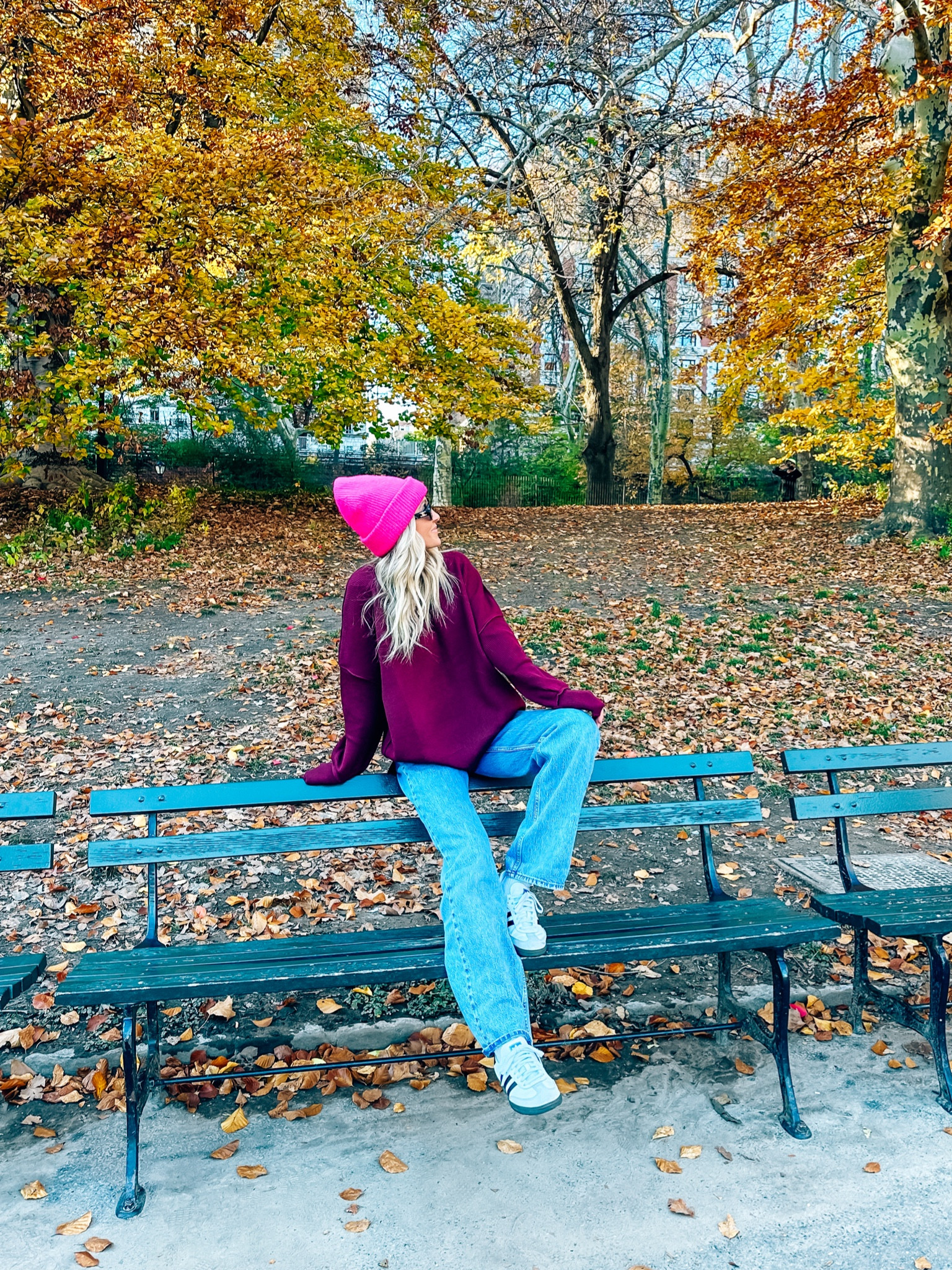 Size up in amazon sweater, wearing M! On MAJOR SALE! Beanie linked and denim runs tts 

#LTKfindsunder50 #LTKCyberWeek