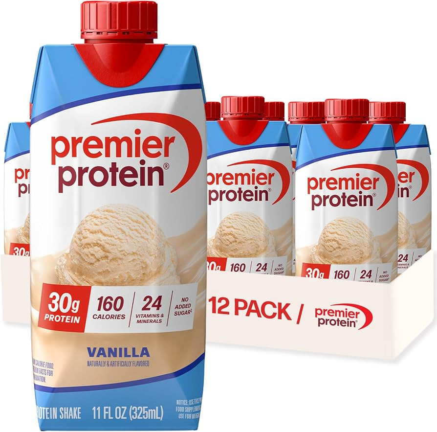 Premier Protein Shake, Vanilla, 30g Protein, No Added Sugar, 24 Vitamins & Minerals to Support Im... | Amazon (US)