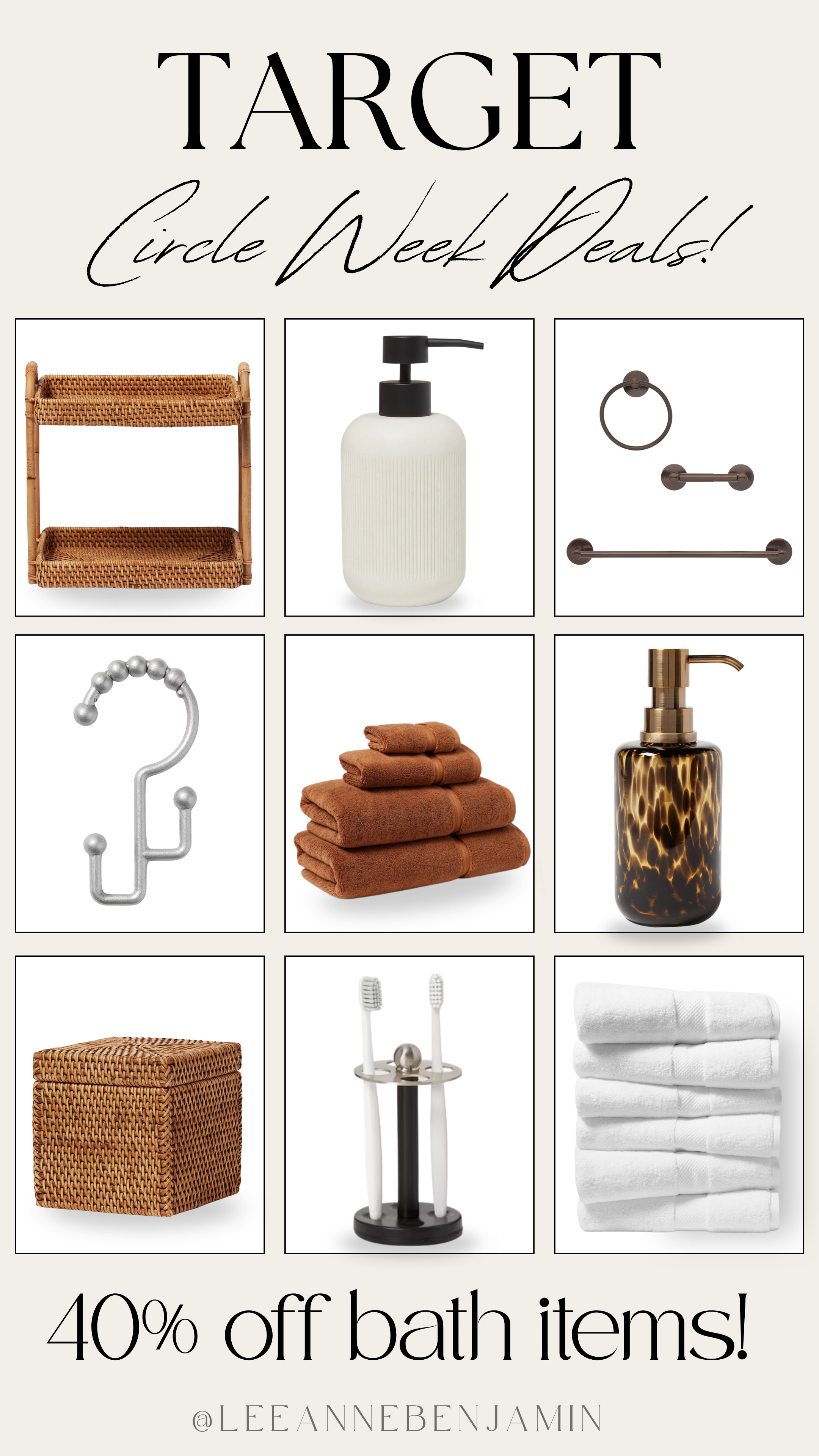 40% off bath items at Target!  

 #LTKselfcare #LTKHome #LTKSaleAlert