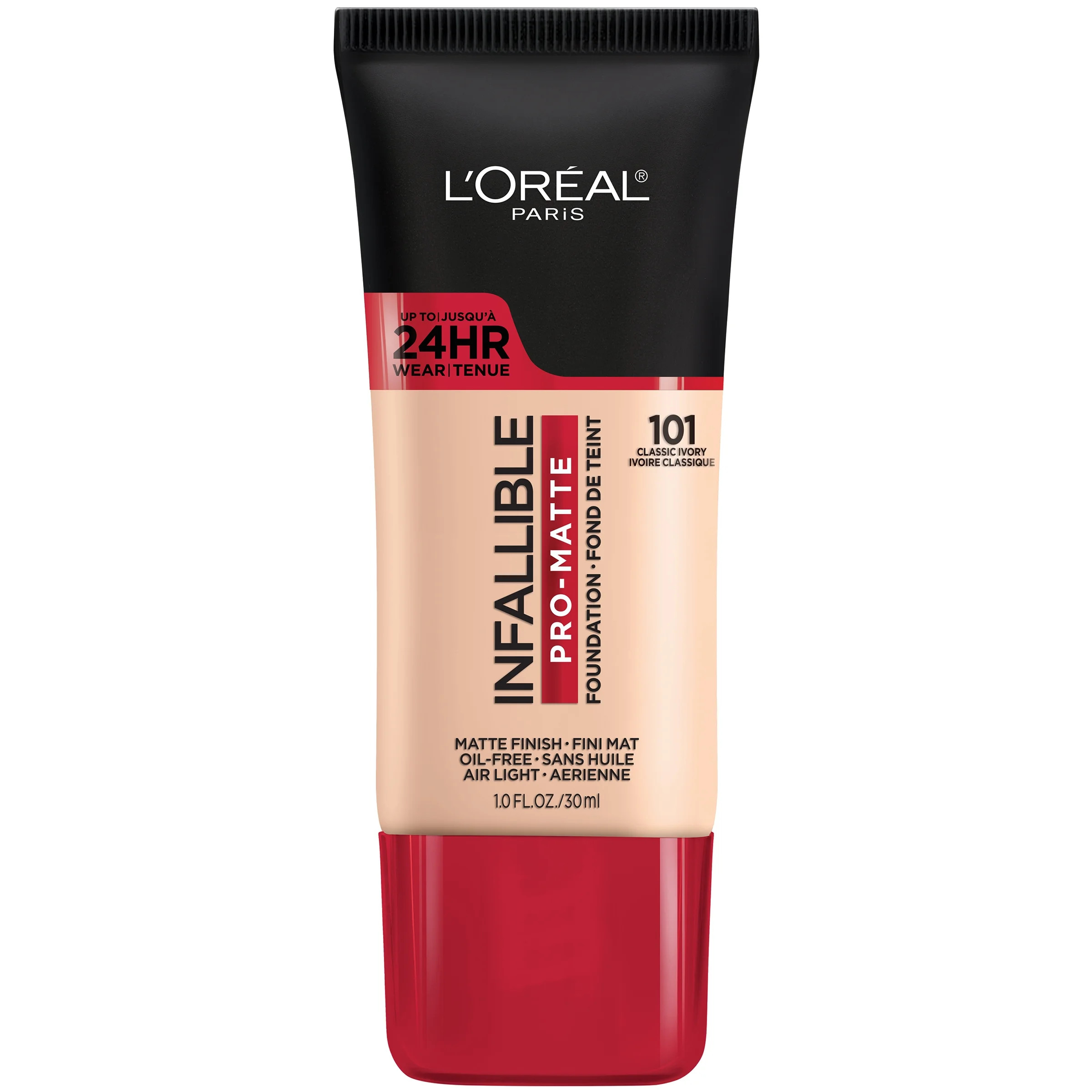 L'Oreal Paris Infallible Pro-Matte Liquid Foundation Makeup, 101 Classic Ivory, 1 fl oz | Walmart (US)