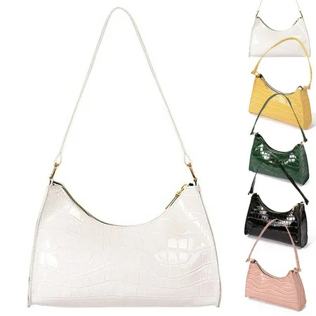 Dicasser 1PC Vintage Retro Totes Bags For Women 2022 Fashion Handbag Soft Pu Leather Crocodile Patte | Walmart (US)