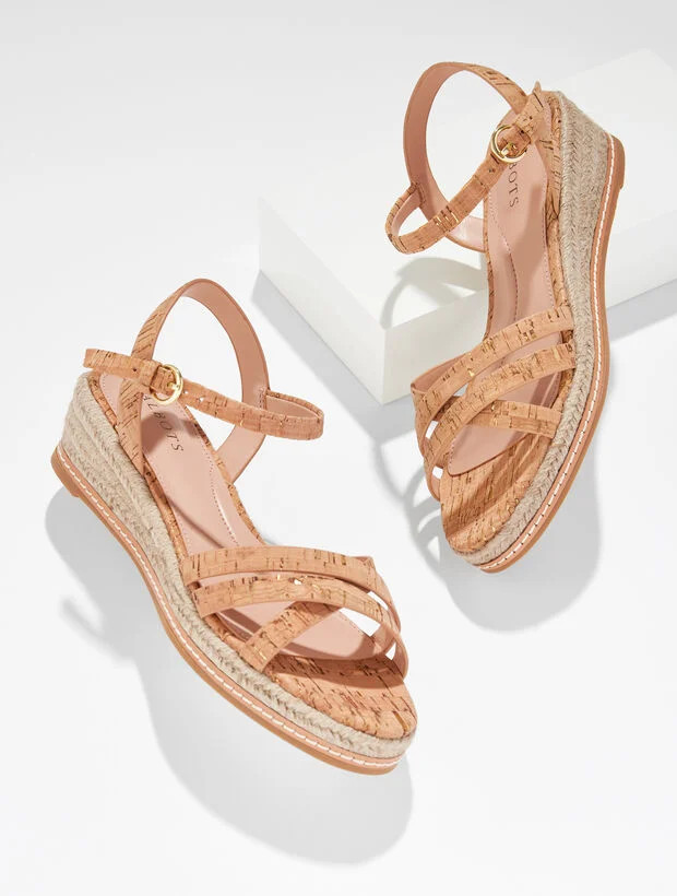 Pamela Cork Wedge Sandals | Talbots
