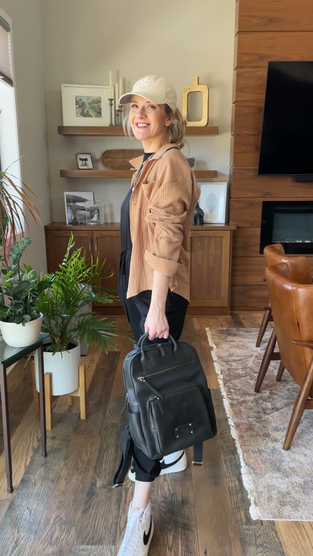 Absolutely in love with this new backpack. It is stylish, spacious and great quality. I can see myself carrying this bag around a lot while traveling. It has ton of storage and padded pocket for a laptop. This is a great work, school and travel bag. 

#LTKVideo #LTKtravel #LTKitbag