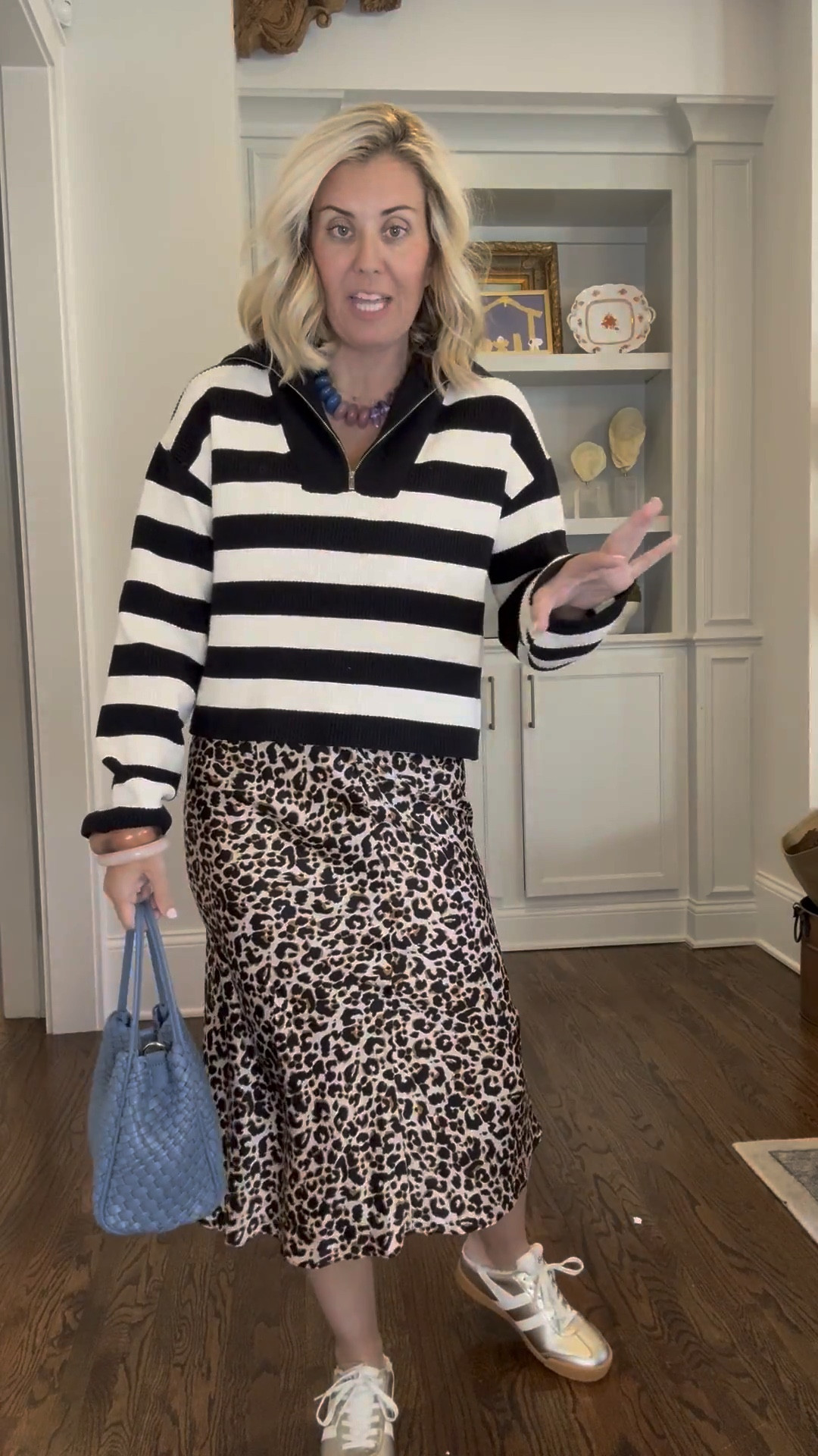 Washable silk we can dress up or down and wear year round. Add pops of color with jewels and a sweater!

Tank & Skirt size small
Sweater size xs
Shoes size 8

#LTKmomlife #LTKHoliday 
#LTKdayinmylife