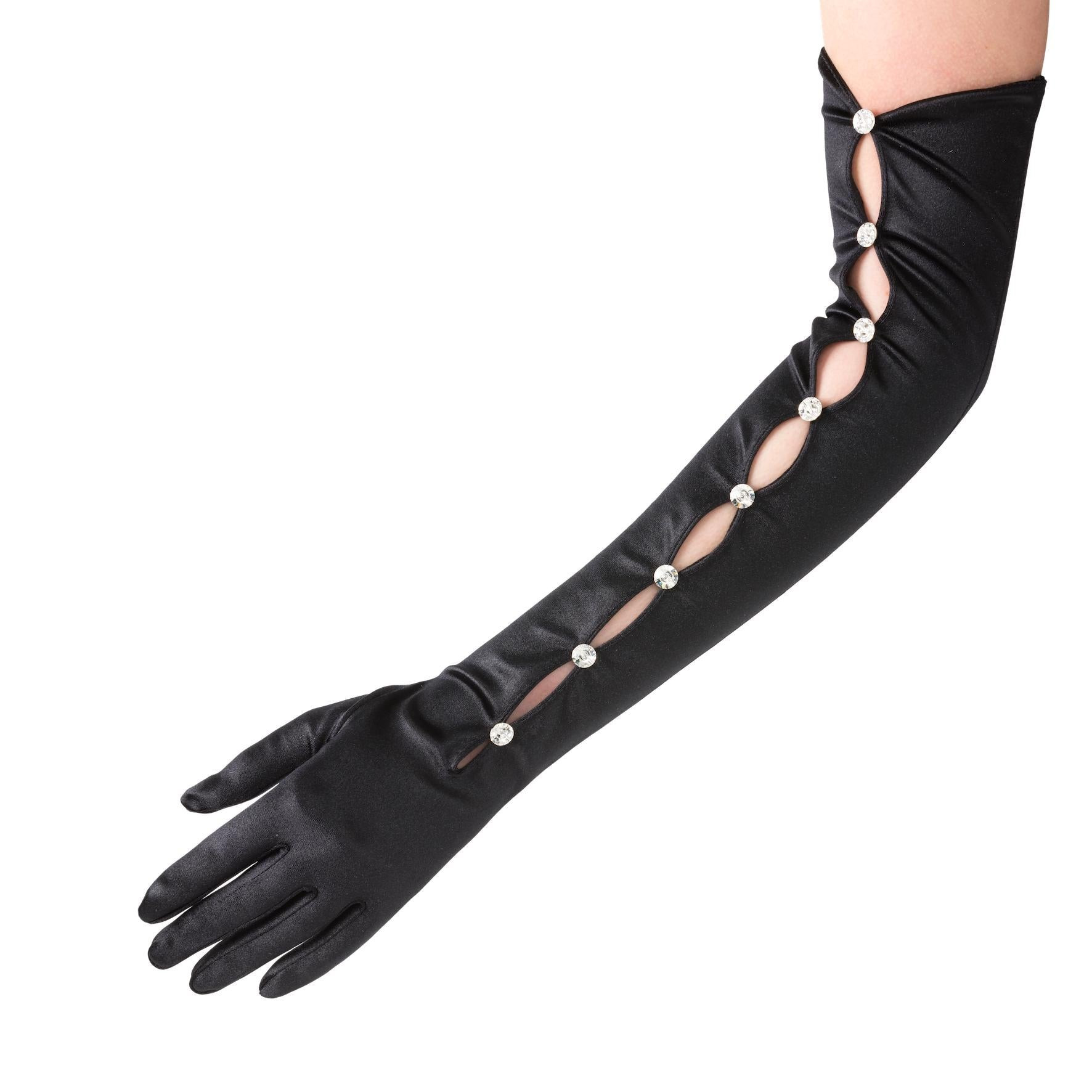 Calypso | Satin Opera Glove | Cornelia James