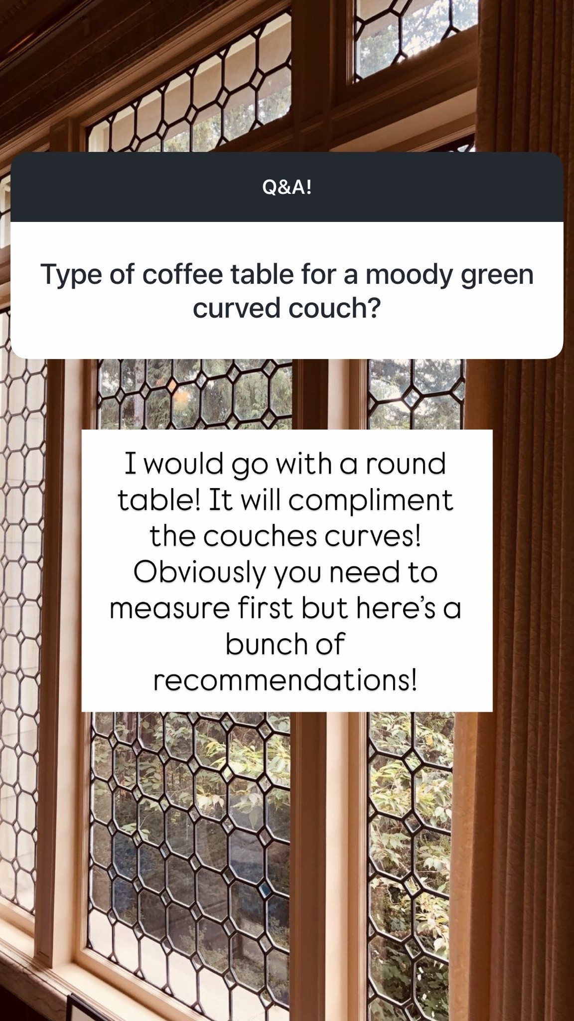 Coffee tables!