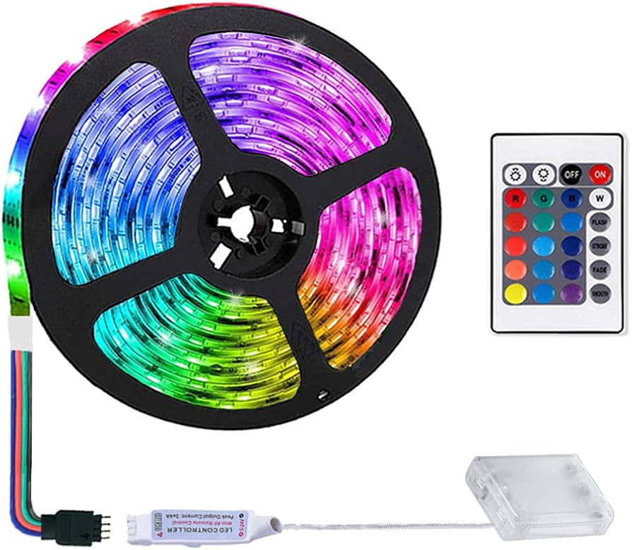 2M/6.6ft Battery Powered Strip Lights: No Wiring Needed for DlY Decor | Amazon (US)
