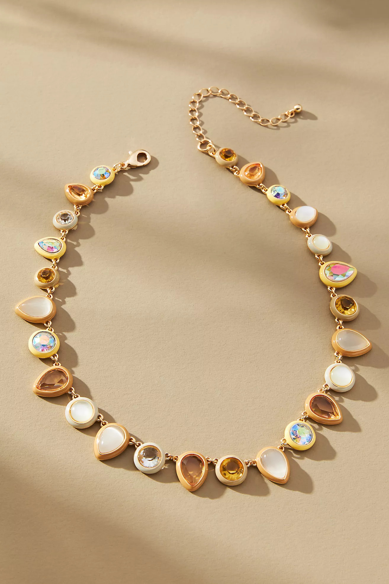 Colorful Enamel Gem Necklace | Anthropologie (US)