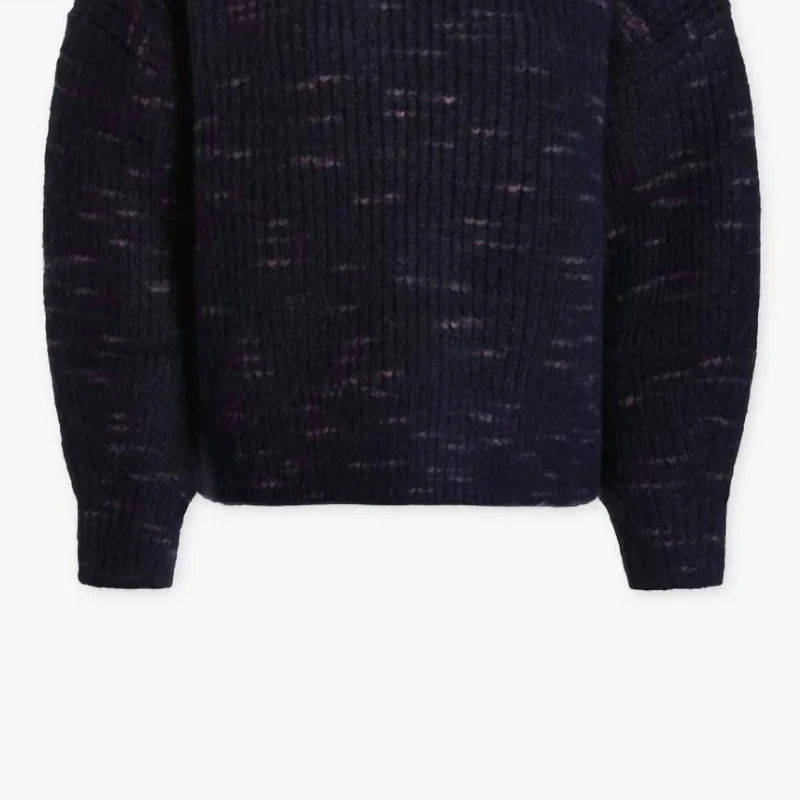Varley Albion Knit Sweater In Navy/Super Pink - Blue - S | Verishop