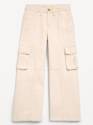 Super Baggy Wide-Leg Cargo Twill Pants for Girls | Old Navy (US)
