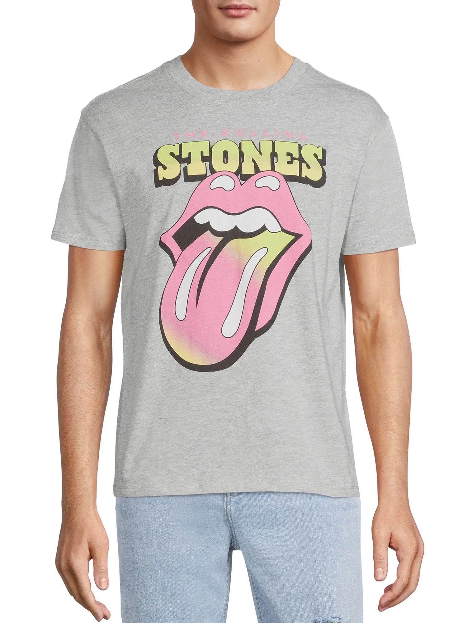 Rolling Stones Men’s Gradient Graphic T-Shirt - Walmart.com | Walmart (US)