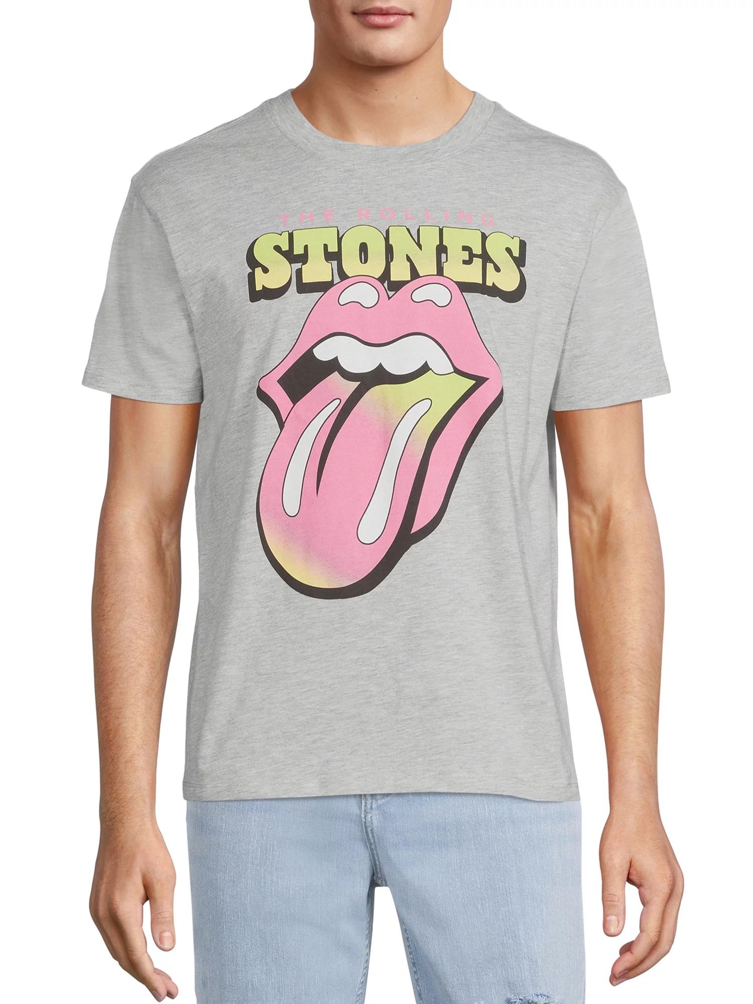 Rolling Stones Men’s Gradient Graphic T-Shirt - Walmart.com | Walmart (US)