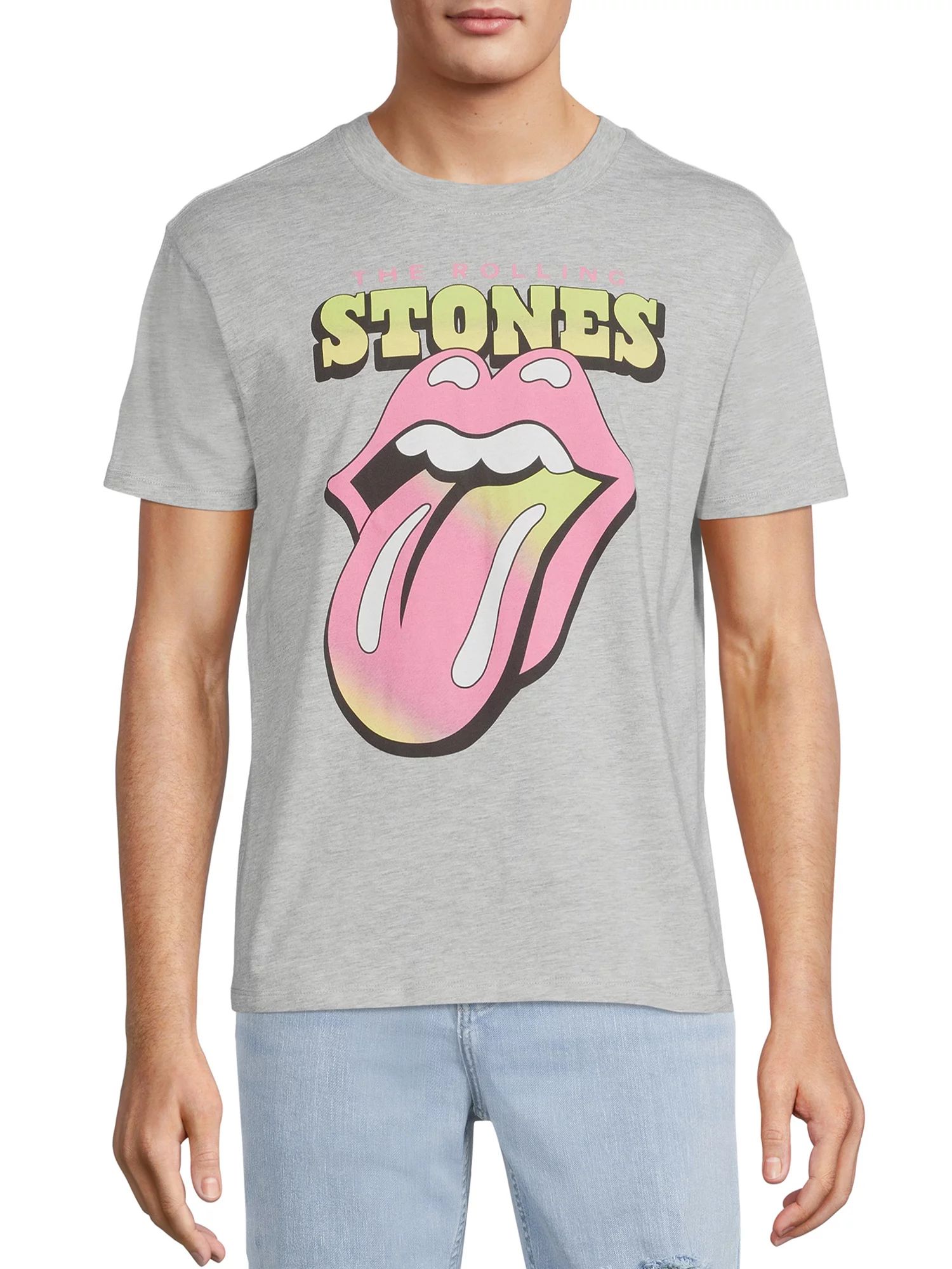 Rolling Stones Men’s Gradient Graphic T-Shirt - Walmart.com | Walmart (US)