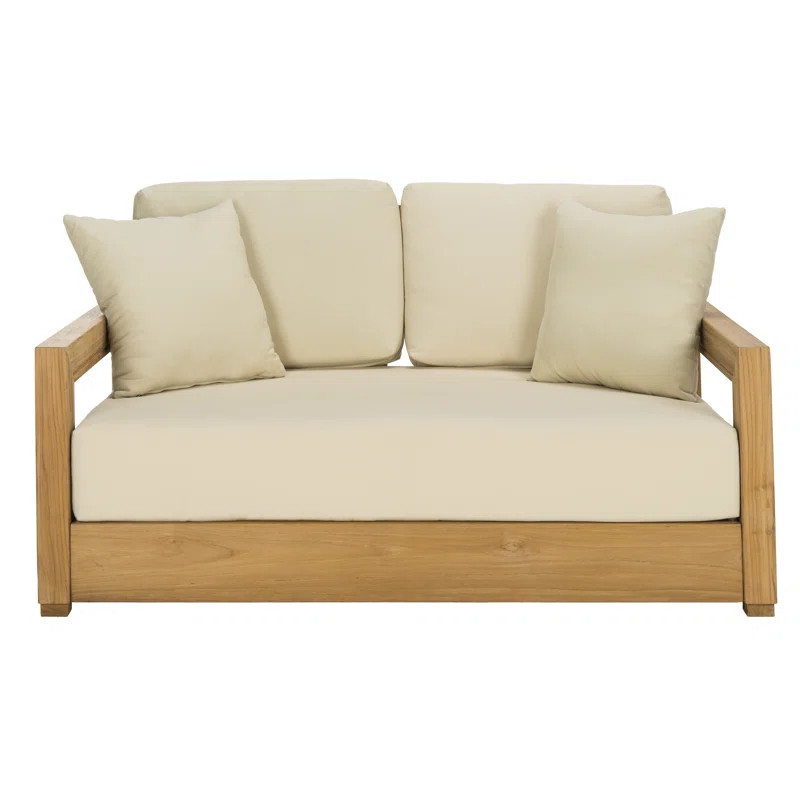 Melrose 52.75'' Teak Outdoor Loveseat | Wayfair North America