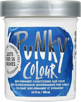 Punky Atlantic Blue Semi Permanent Conditioning Hair Color, Vegan, PPD and Paraben Free, lasts up... | Amazon (US)