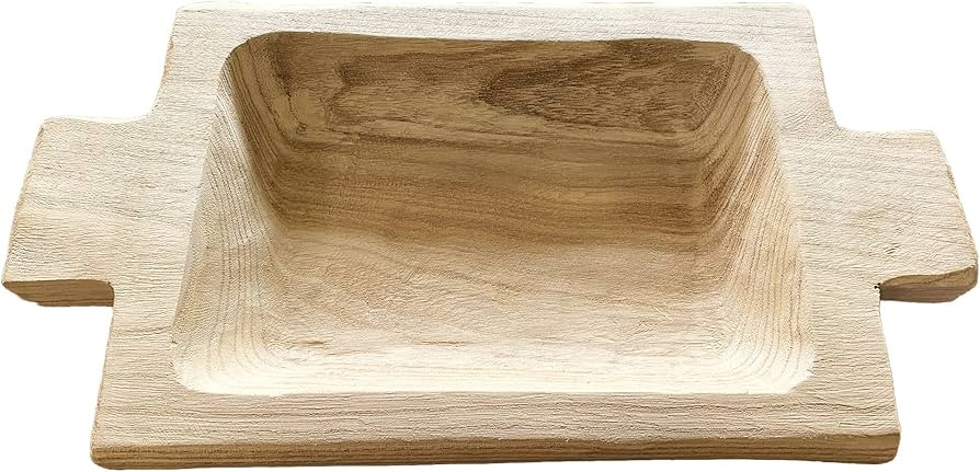 artisane, Kingston Dough Tray, Paulownia Wood, Wooden Tray for Decor, Parmesean Brown, Wooden Tra... | Amazon (US)