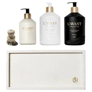 L'AVANT Collective Luxury Sink-Side Starter Bundle Includes Lucite Vanity Tray, Hand & Dish Soap,... | Amazon (US)