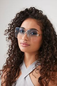 Rimless Square Sunglasses | Forever 21 (US)