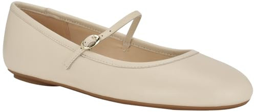 Nine West Women's Classik Flat, Cream Leather 150, 7 | Amazon (US)