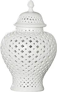 Milageto Ceramic Vase Organizer Storage Table Centerpieces Handicraft Flower Holder Collection Te... | Amazon (US)