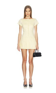 LOBA Rivera Mini Dress in Butter Yellow from Revolve.com | Revolve Clothing (Global)