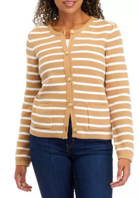 Crown & Ivy™ Women's Button Crop Cardigan | Belk