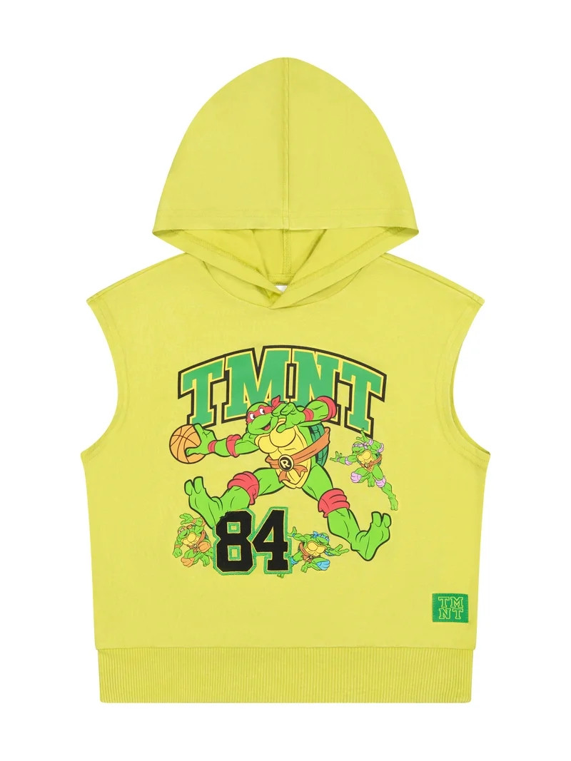 TMNT Toddler Boy Sleeveless Hoodie, Sizes 12M-5T | Walmart (US)