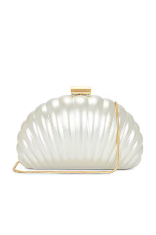 SIMKHAI Monet Pearlized Shell Clutch in Ivory from Revolve.com | Revolve Clothing (Global)